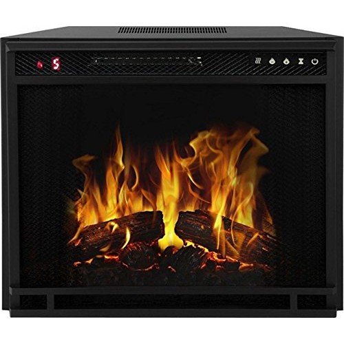Gibson Living 33 Inch LED Ventless Electric Space Heater Built-in Recessed Firebox Fireplace Insert - B014Q5DWS6